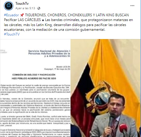 pacificar cárceles